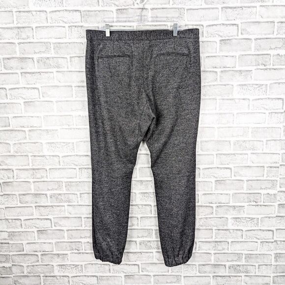 JOHN VARVATOS Luxe Collection Gray Trouser Pants wool blend elastic ankle sz XL - Picture 3 of 9